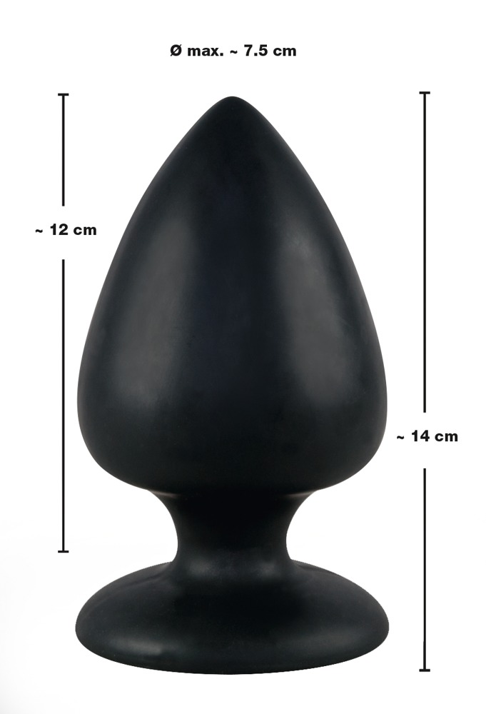 Korek analny silikonowy 14 cm Black Velvets — zdjęcie 4