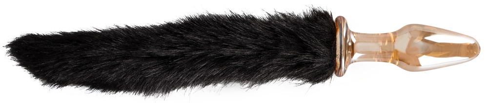 You2Toys - Korek analny szklany z ogonem 12 cm — zdjęcie 3