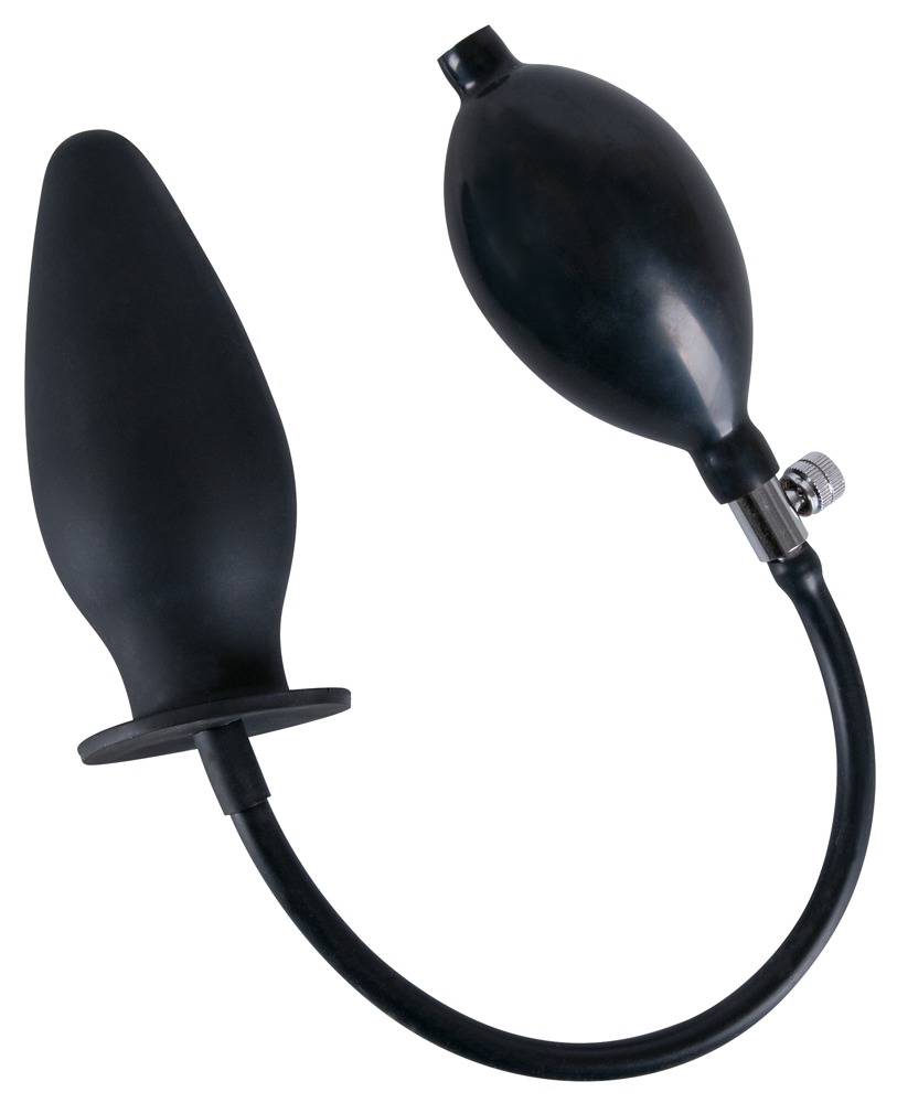 You2Toys - Korek analny silikonowy pompowany True Black 11,5 cm — zdjęcie 2