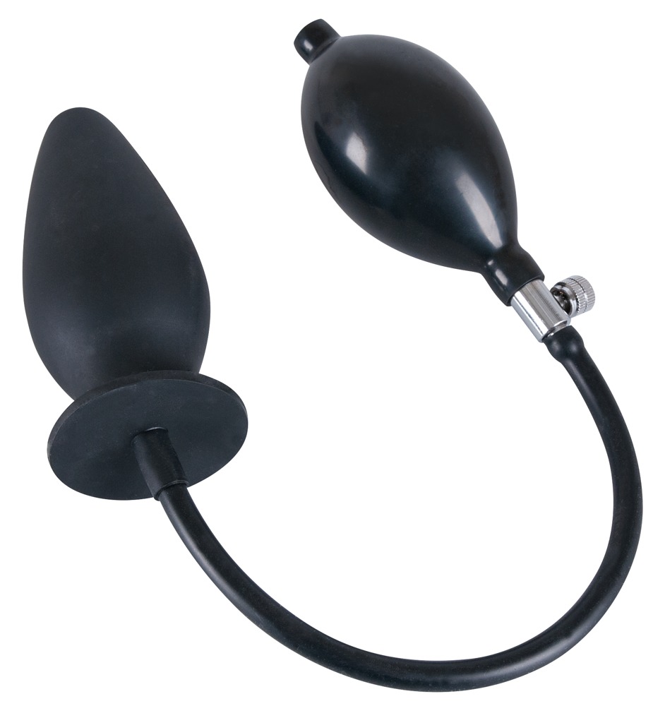 You2Toys - Korek analny silikonowy pompowany True Black 11,5 cm — zdjęcie 3
