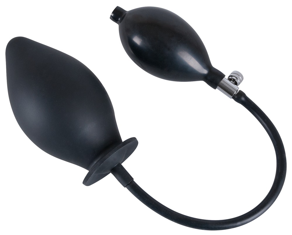 You2Toys - Korek analny silikonowy pompowany True Black 11,5 cm — zdjęcie 4