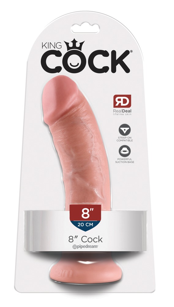 Dildo z przyssawk¹ 20 cm King Cock
