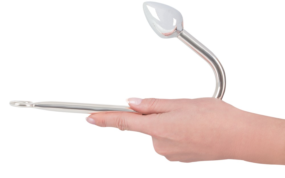 You2Toys - Korek analny aluminiowy Bondage Hook 24 cm — zdjęcie 4
