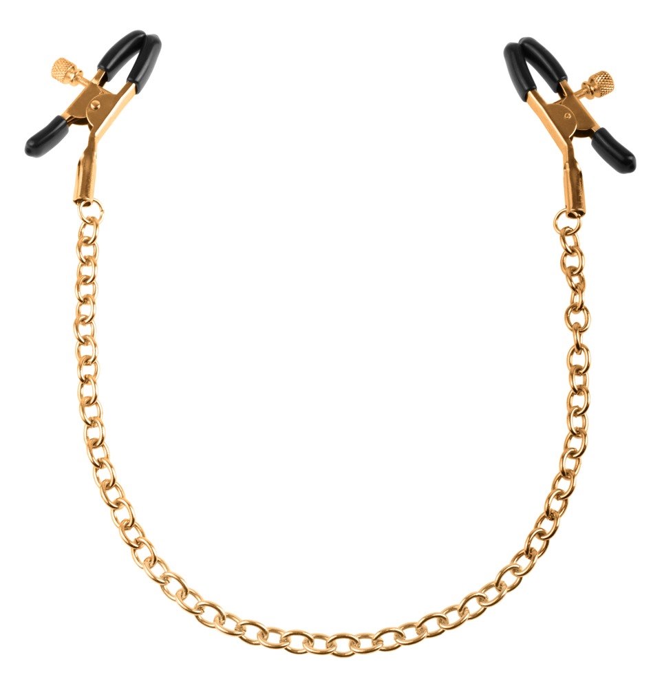 Fetish Fantasy Gold - FFS Gold Chain Nipple Clamps — zdjęcie 2