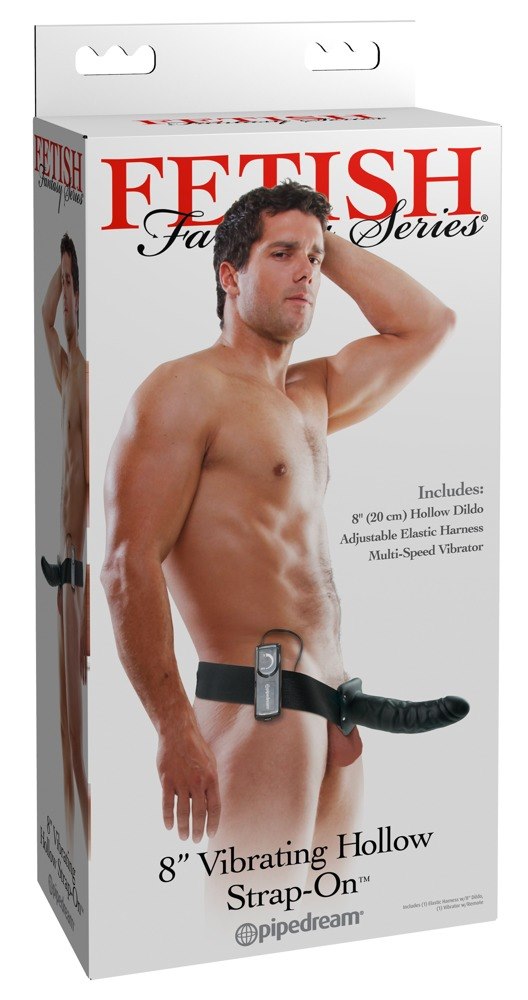 Fetish Fantasy Series - FFS 8" Hollow Strap-On Dark