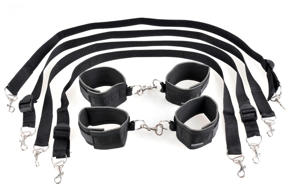 Fetish Fantasy Series - FFS Cuff & Tether Set Black — zdjęcie 2