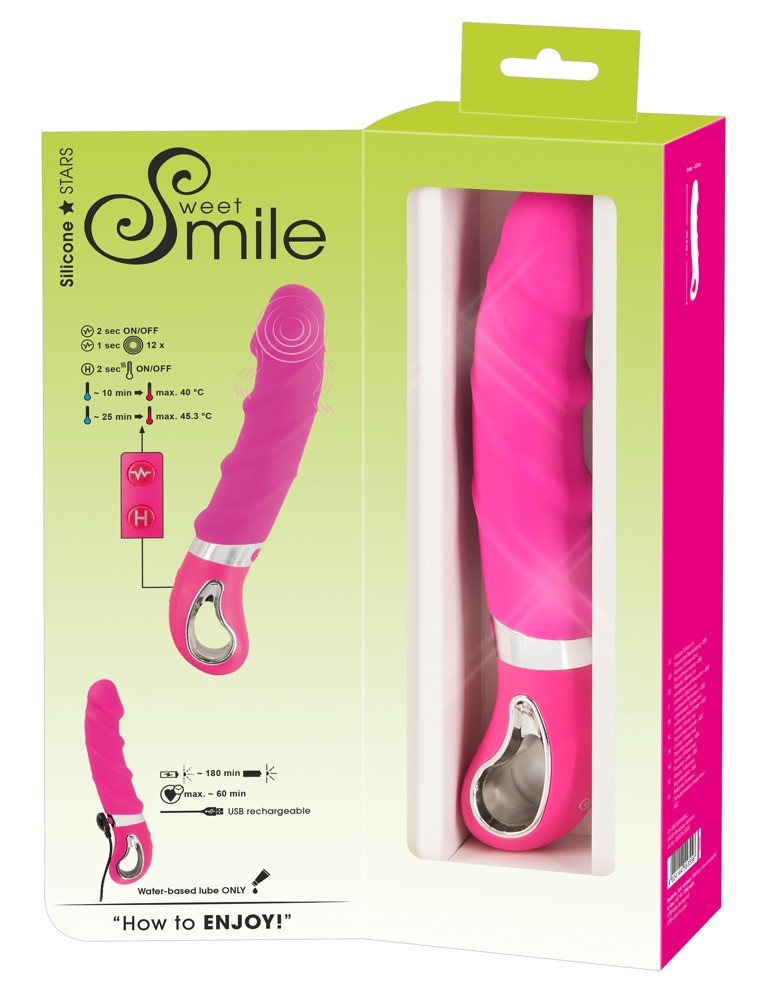 Wibrator silikonowy 22,8 cm Sweet Smile — zdjęcie 3