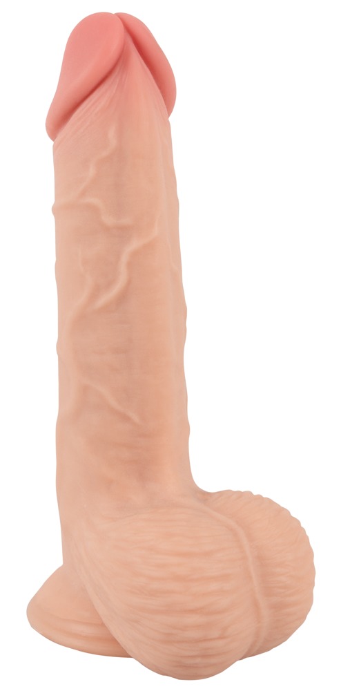 Dildo z ruchom¹ skór¹ 18,7cm Nature Skin — zdjęcie 2