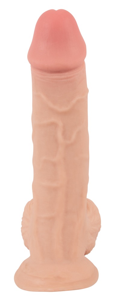 Dildo z ruchom¹ skór¹ 18,7cm Nature Skin — zdjęcie 3