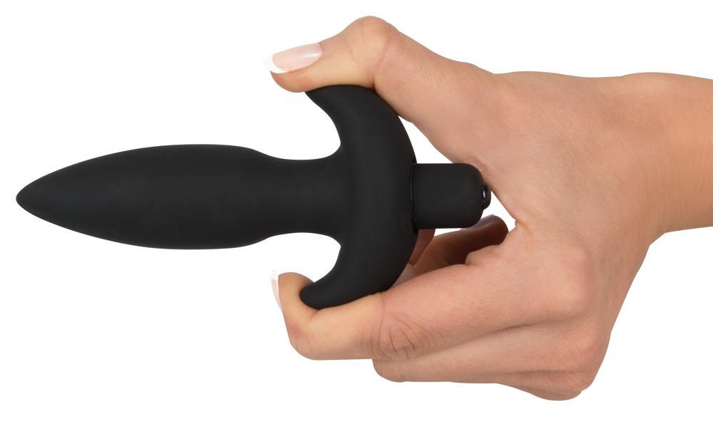 Korek analny silikonowy z 5 poziomami wibracji Black Velvets — zdjęcie 4