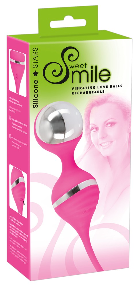 Sweet Smile - Kulki gejszy Smile z wibracjami ró¿owe