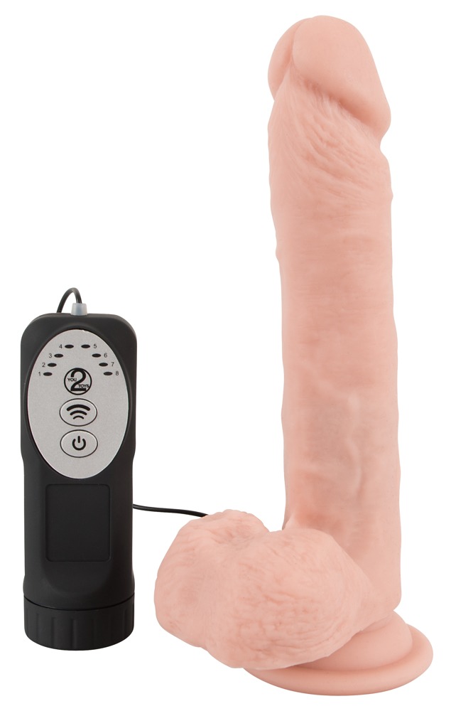 Medical Silicone - Wibrator z silikonu medycznego z funkcj¹ pchniêcia — zdjęcie 2