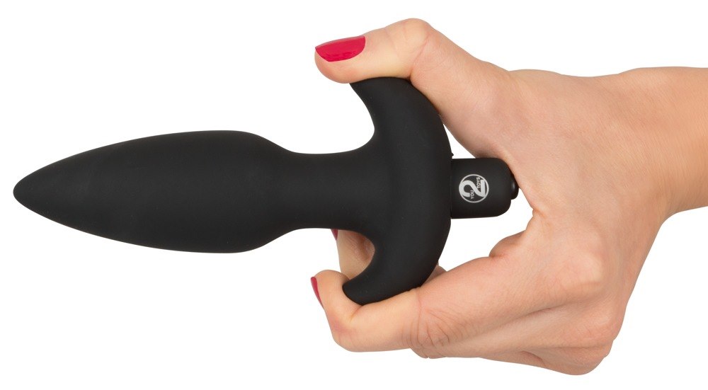 Korek analny silikonowy z 5 poziomami wibracji Black Velvets — zdjęcie 4
