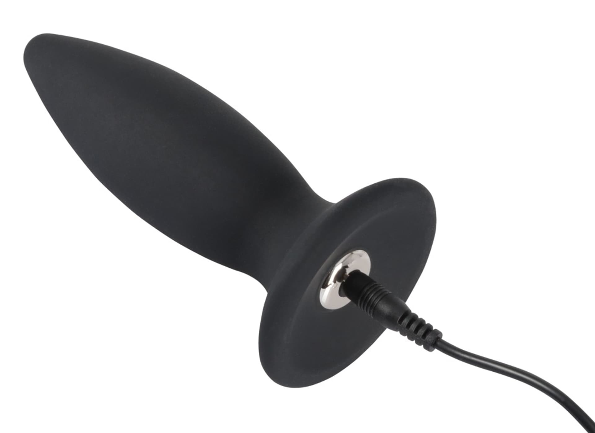 Korek analny silikonowy z wibracjami 12,5 cm Black Velvets — zdjęcie 4