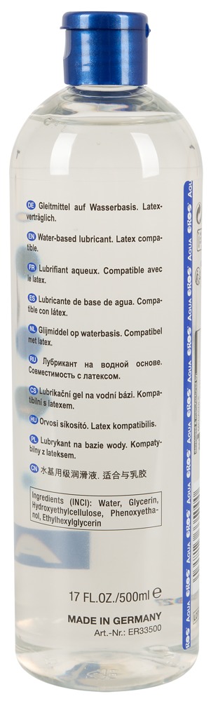 Lubrykant na bazie wody 500ml Eros Aqua — zdjęcie 2
