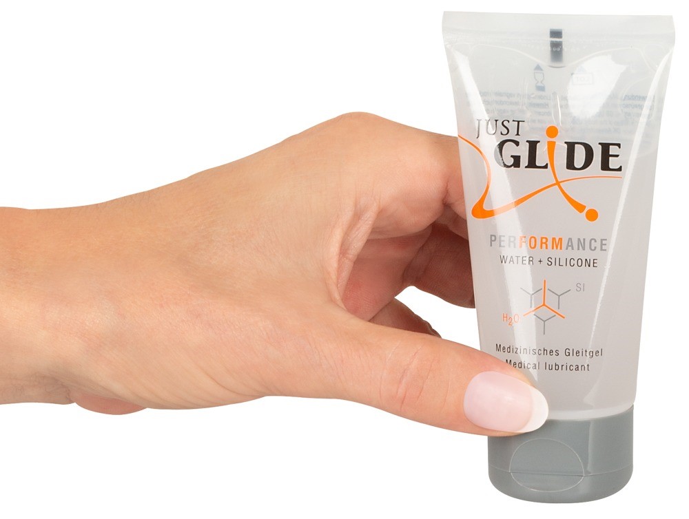 Lubrykant na bazie wody z silikonem Performance 50ml Just Glide — zdjęcie 3