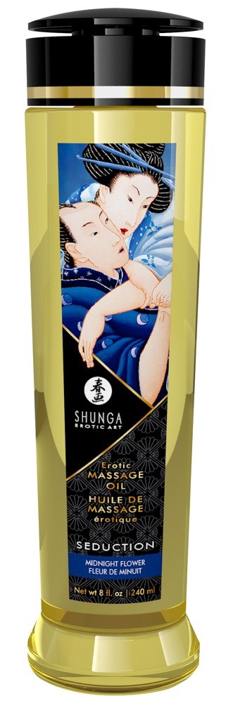 Olejek do masa¿u Seduction Midnight Flower 240ml Shunga — zdjęcie 2