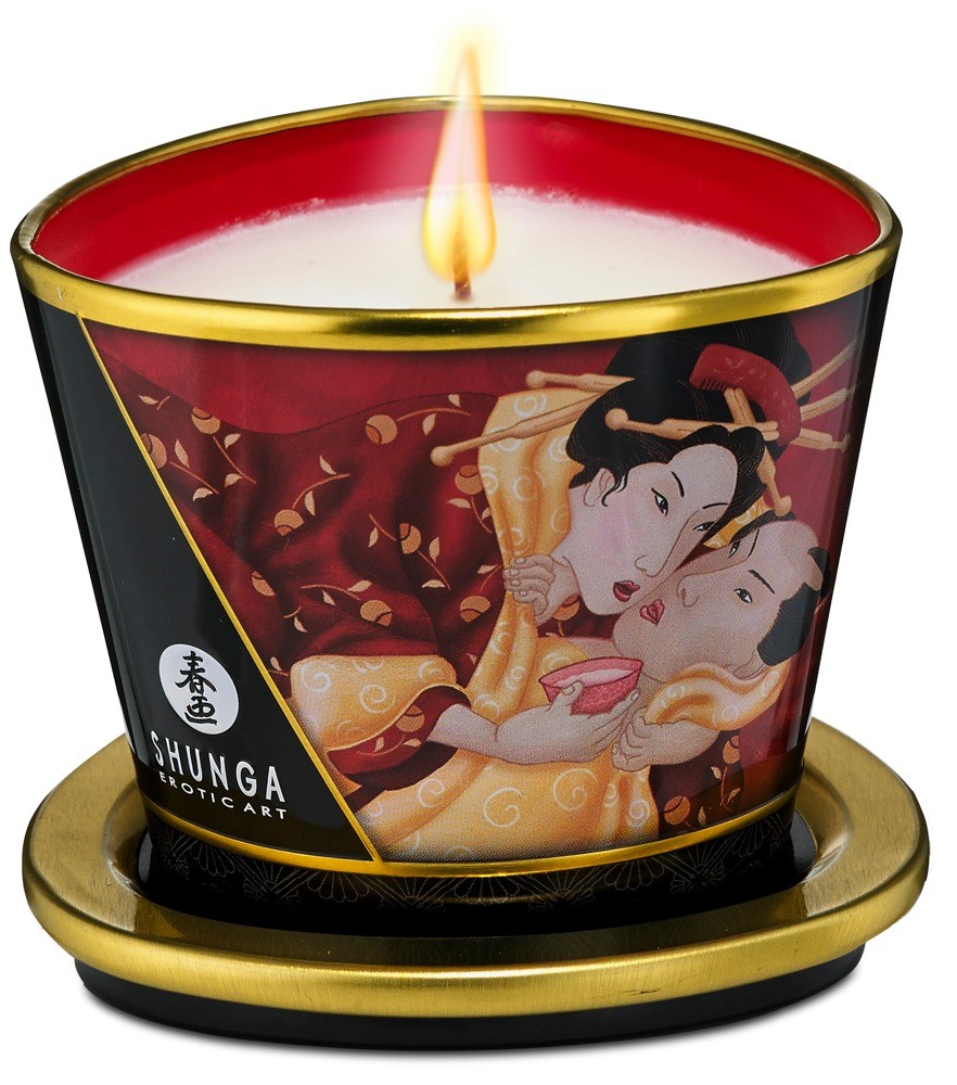 wieca do masa¿u Romance Sparkling Strawberry Wine 170ml Shunga