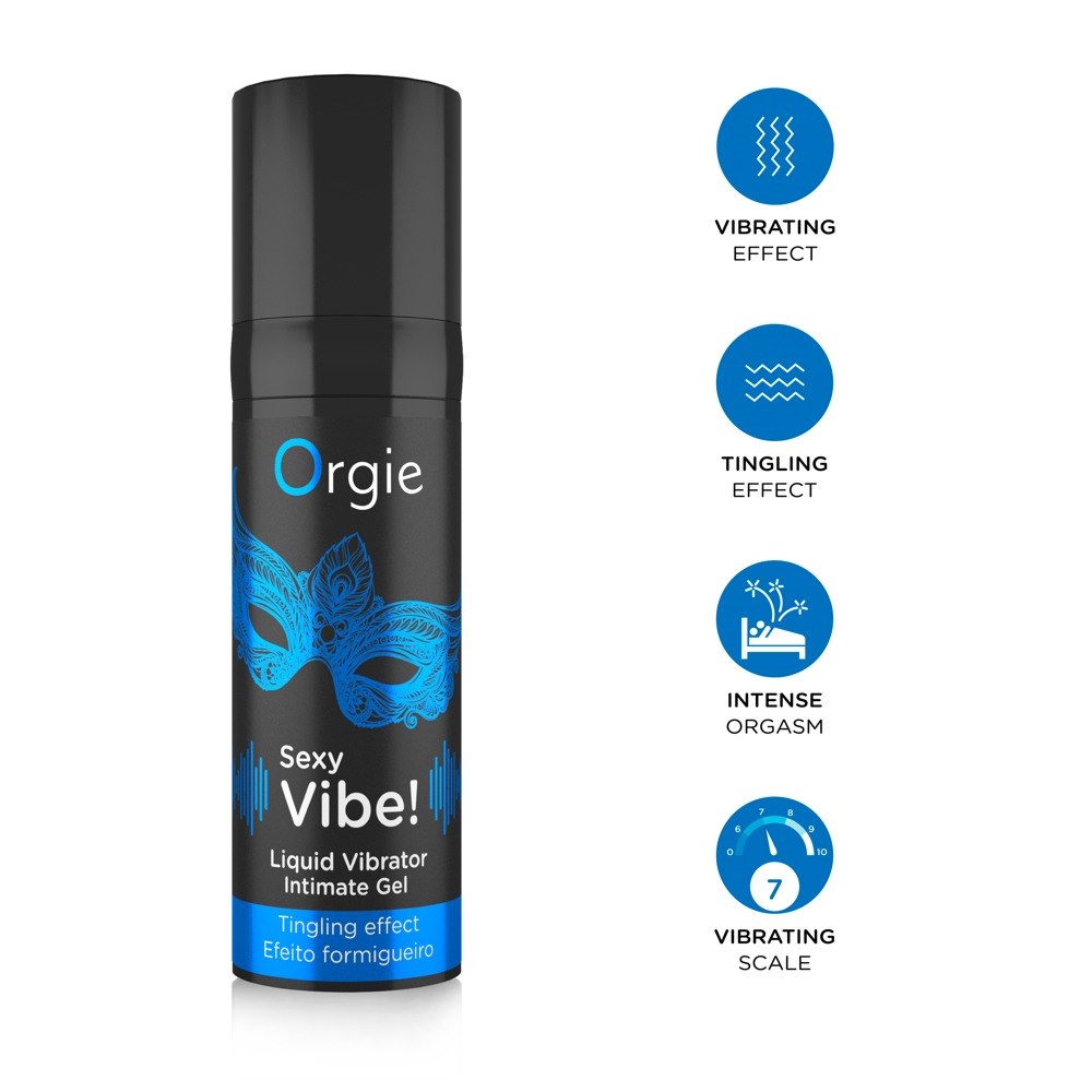 Lubrykant Sexy Vibe! Liquid Vibrator 15 ml Orgie — zdjęcie 4