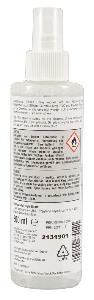 kein Label - rodek czyszcz¹cy do akcesoriów erotycznych 200 ml — zdjęcie 3