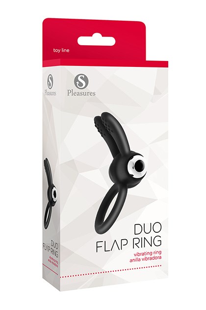 S Pleasures - Duo Flap Ring Black
