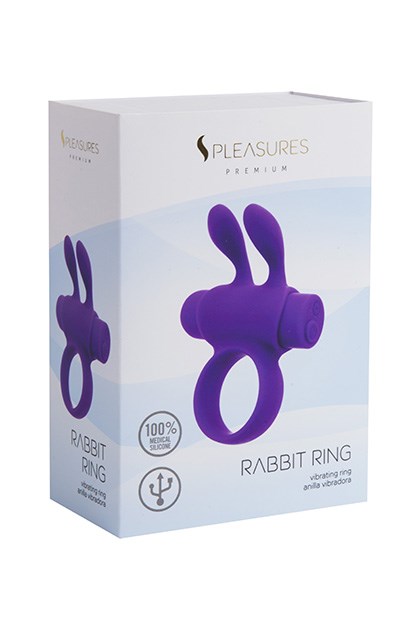 S Pleasures Premium Line - Rabbit Ring Rechargeable Purple