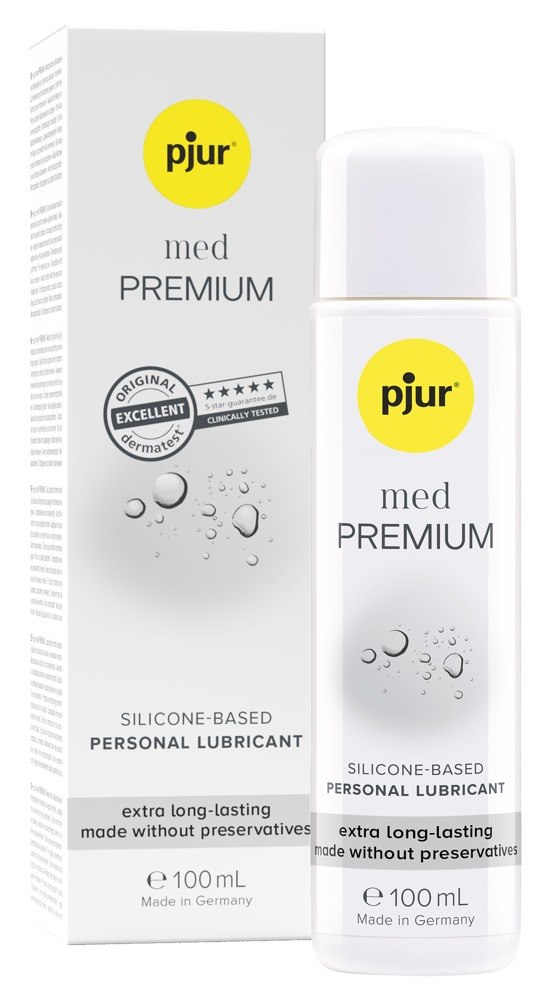 Lubrykant na bazie silikonu do pielêgnacji cia³a i zabaw erotycznych Med Premium 100ml Pjur
