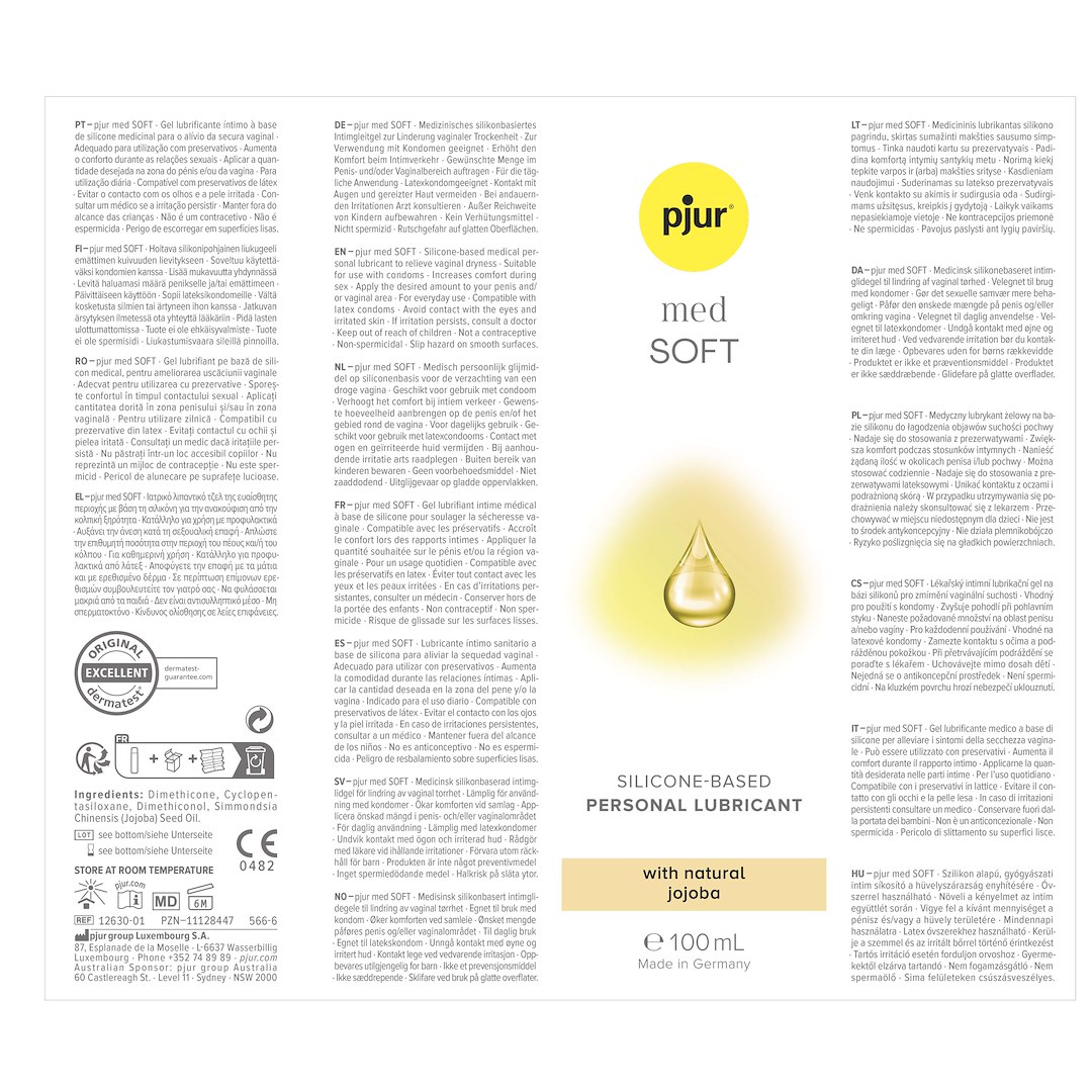 pjur MED Soft glide 100ml — zdjęcie 4