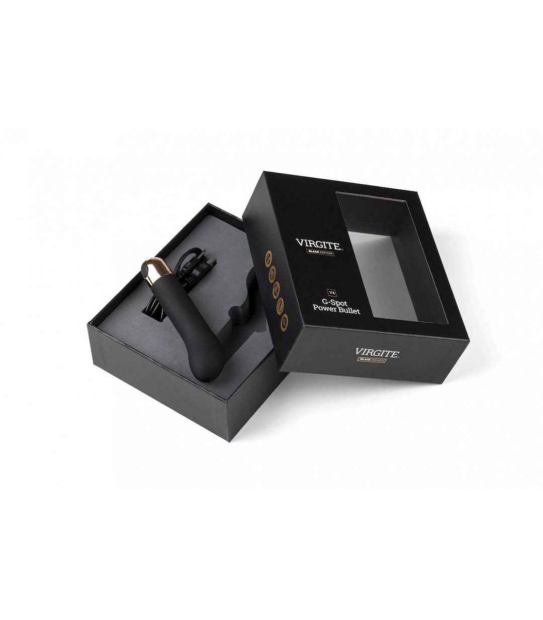 VIRGITE - BLACK EDITION - VIBRATING BULLET V4 BLACK EDITION — zdjęcie 2