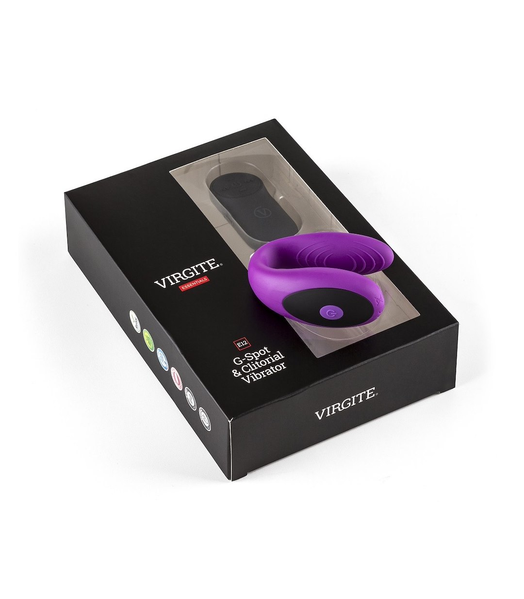 VIRGITE - ESSENTIALS - G-SPOT & CLITORIAL VIBRATOR E12 PURPLE — zdjęcie 3