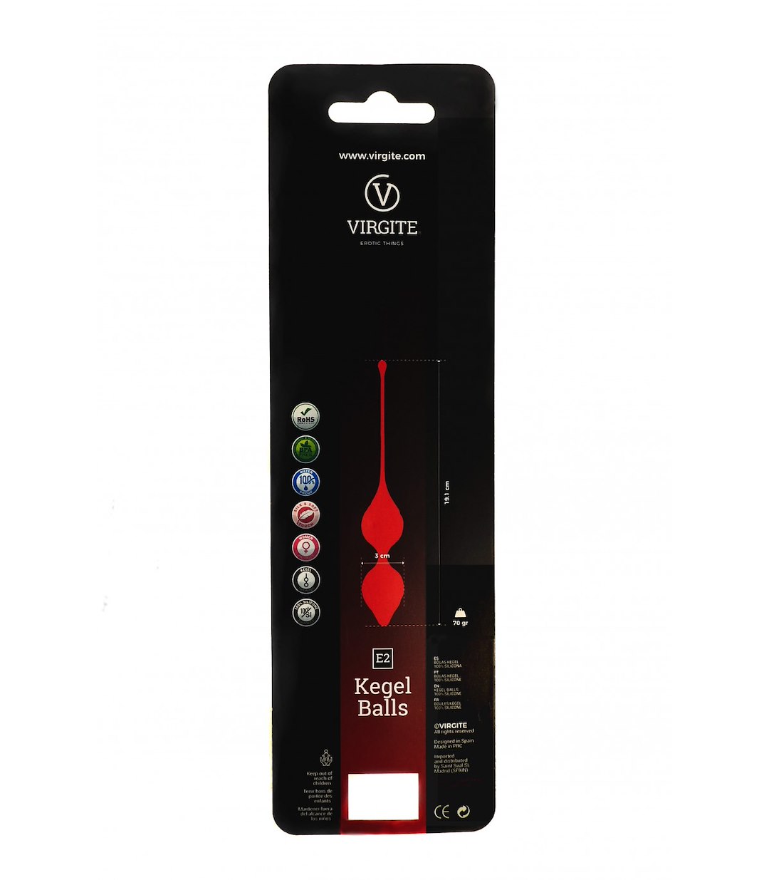 VIRGITE - ESSENTIALS - CHINESE BALLS E2 DUO BLACK — zdjęcie 3