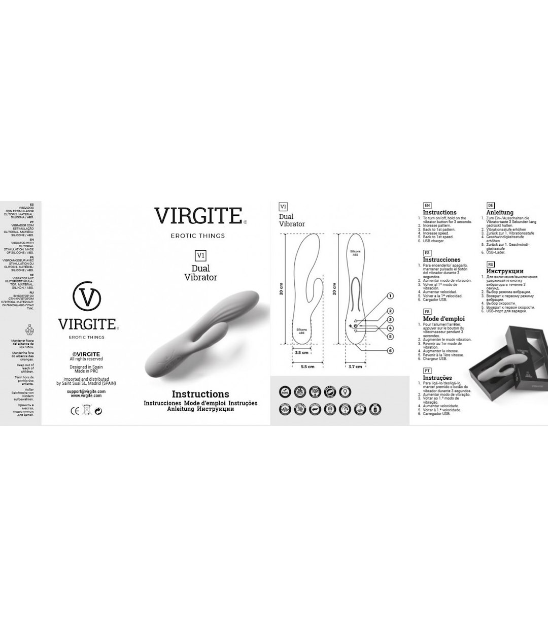 VIRGITE - VIBES - PINK V1 RECHARGEABLE VIBRATOR — zdjęcie 3