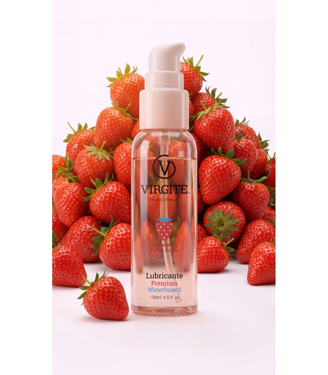 VIRGITE - COSMETICS - STRAWBERRY ACID WATER BASED LUBRICANT 150ML