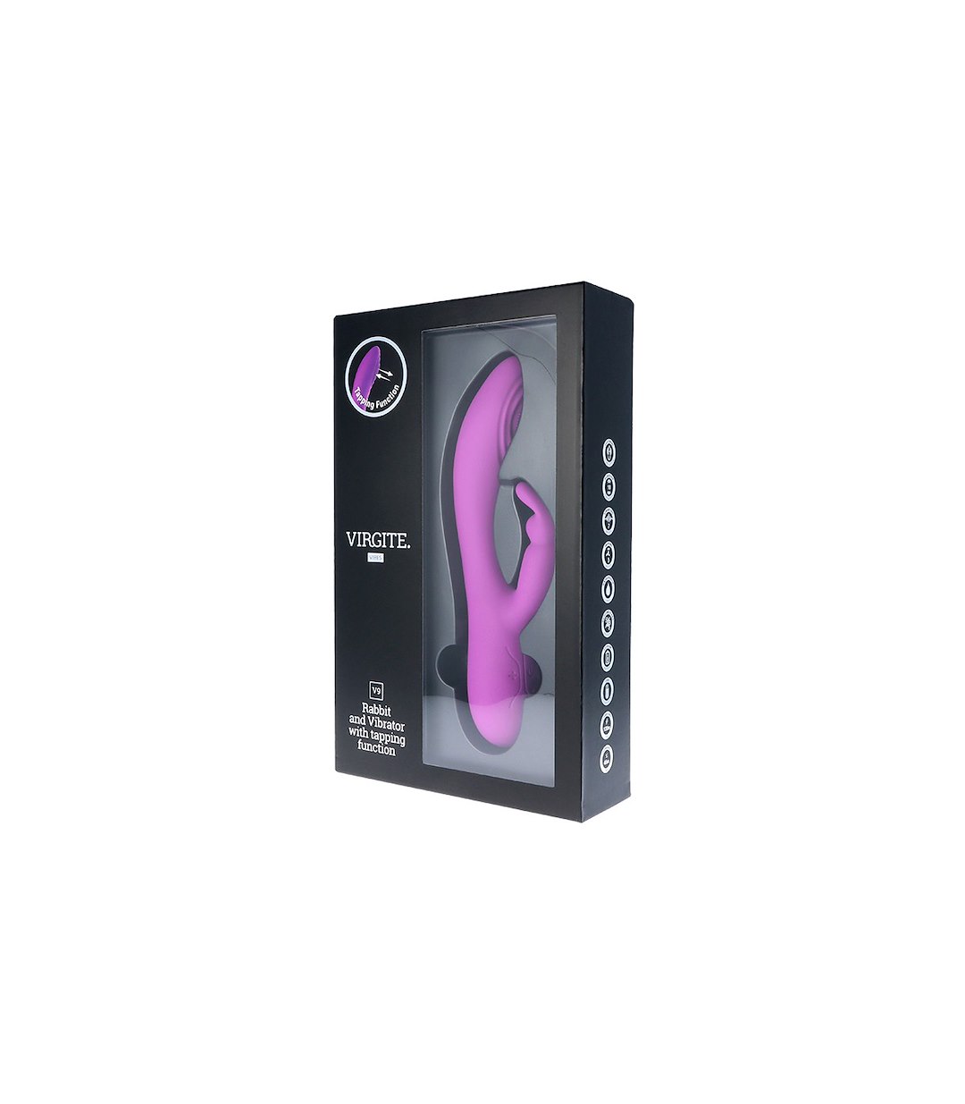 VIRGITE - VIBES - V9 RECHARGEABLE TAPPING VIBRATOR PURPLE — zdjęcie 4