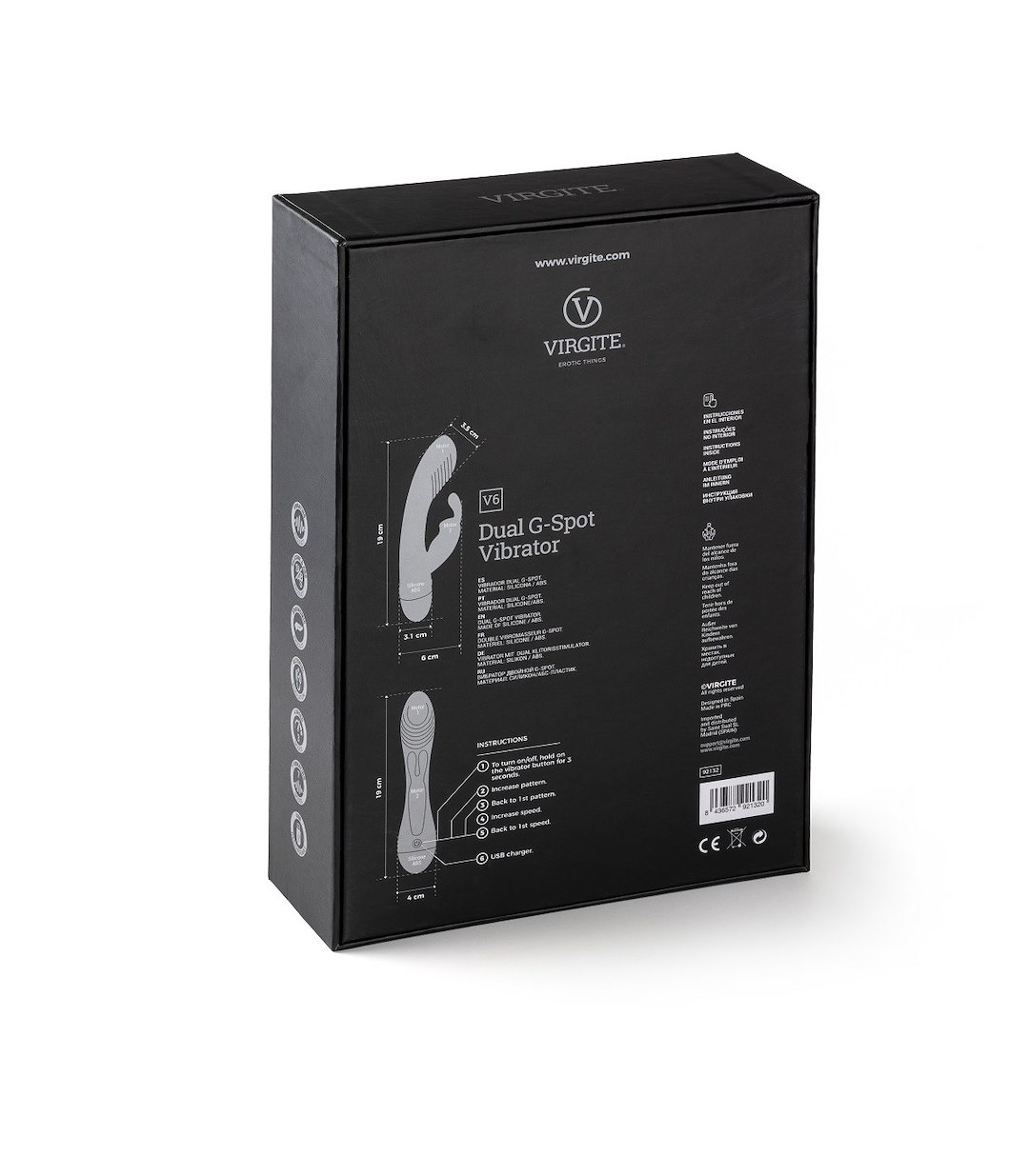 VIRGITE - VIBES - PINK V6 RECHARGEABLE VIBRATOR — zdjęcie 4