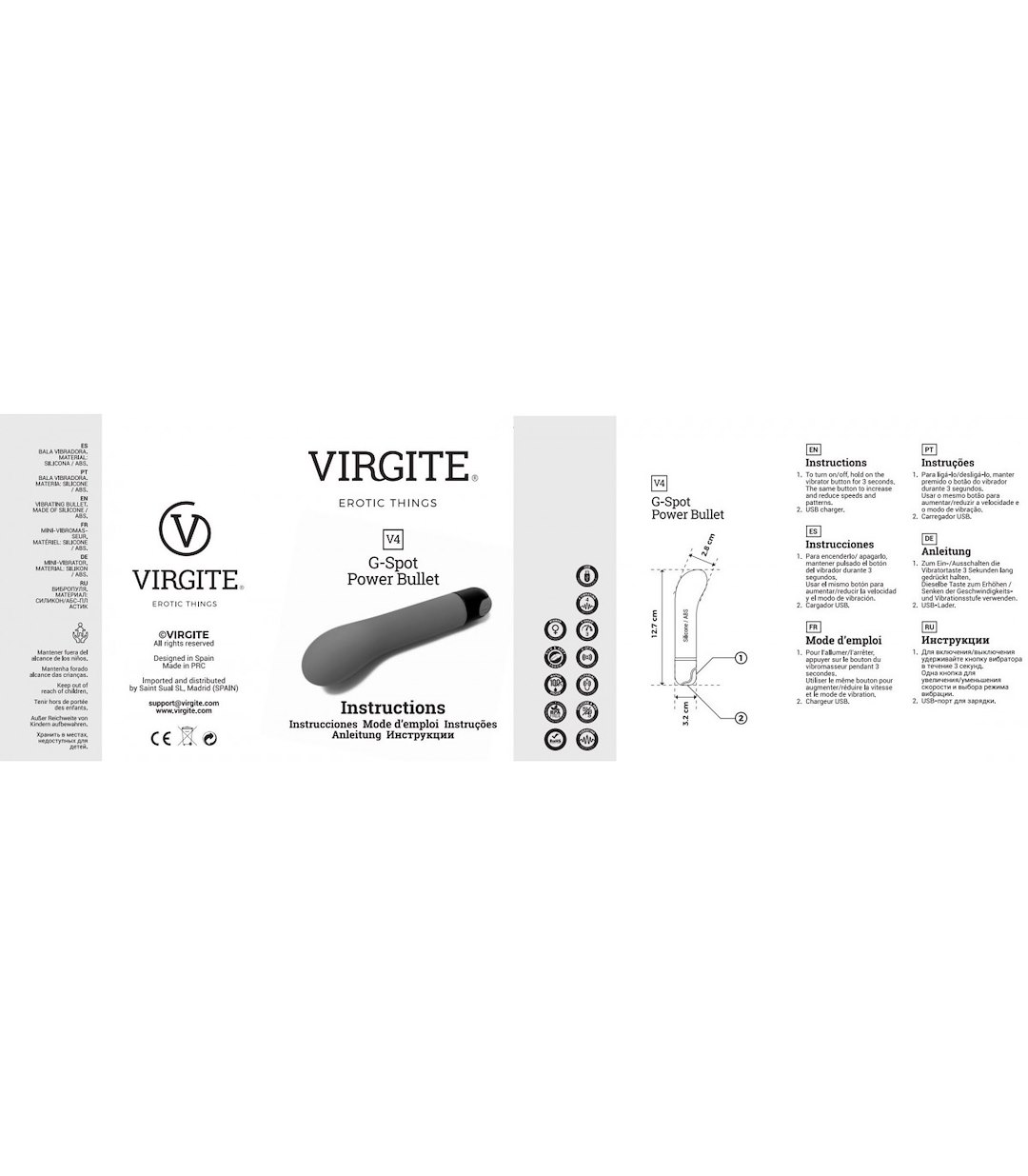VIRGITE - BLACK EDITION - VIBRATING BULLET V4 BLACK EDITION — zdjęcie 4