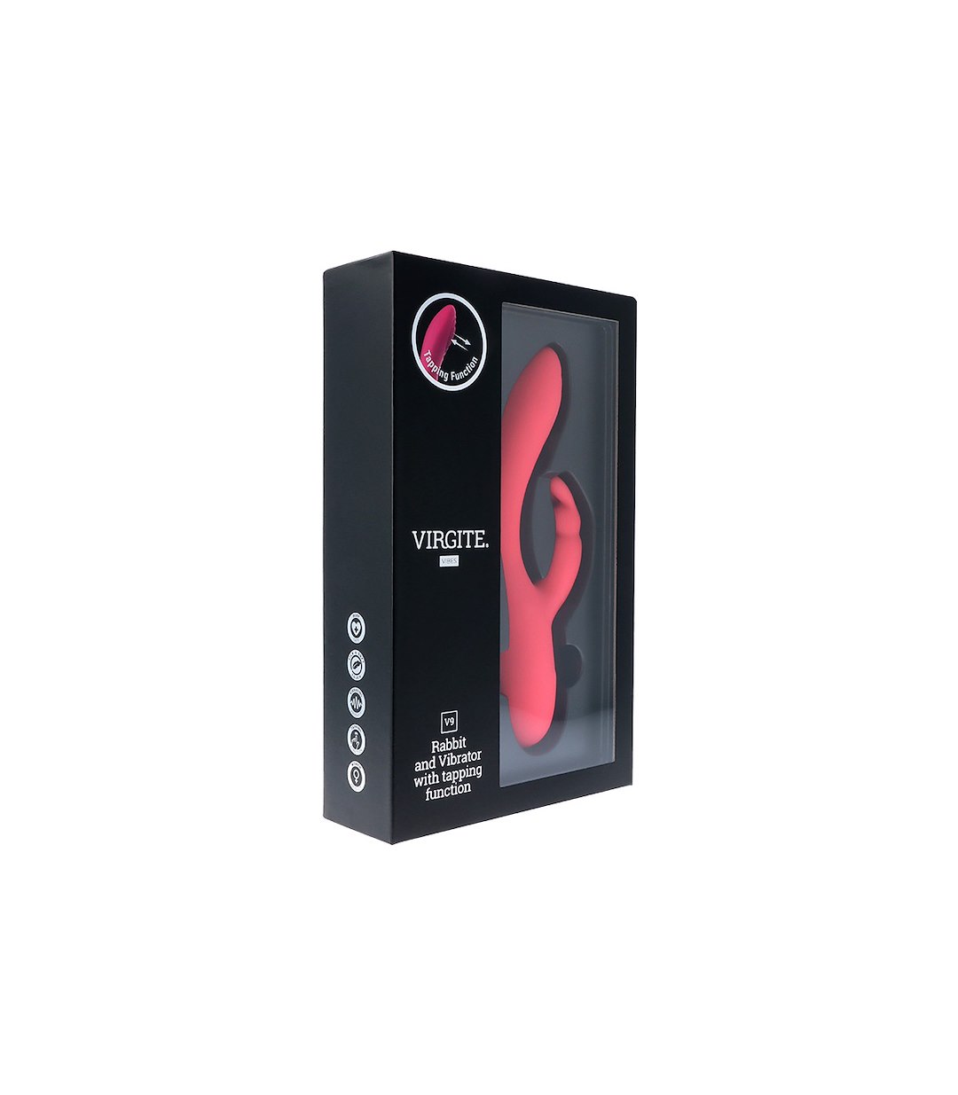 VIRGITE - VIBES - V9 PINK RECHARGEABLE TAPPING VIBRATOR