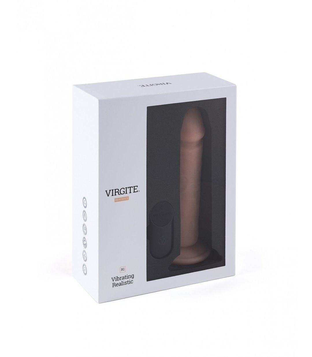 VIRGITE - REALISTICS - REALISTIC VIBRATOR "R1" 19CM W/ REMOTE CONTROL