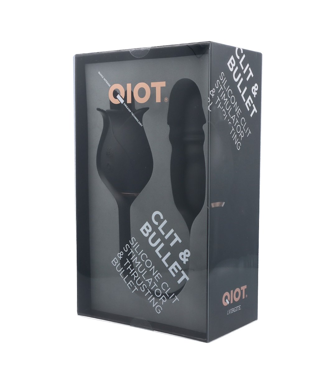 VIRGITE - QIOT - QIOT CLITORIAL STIMULATOR -THRUSTING BULLET.