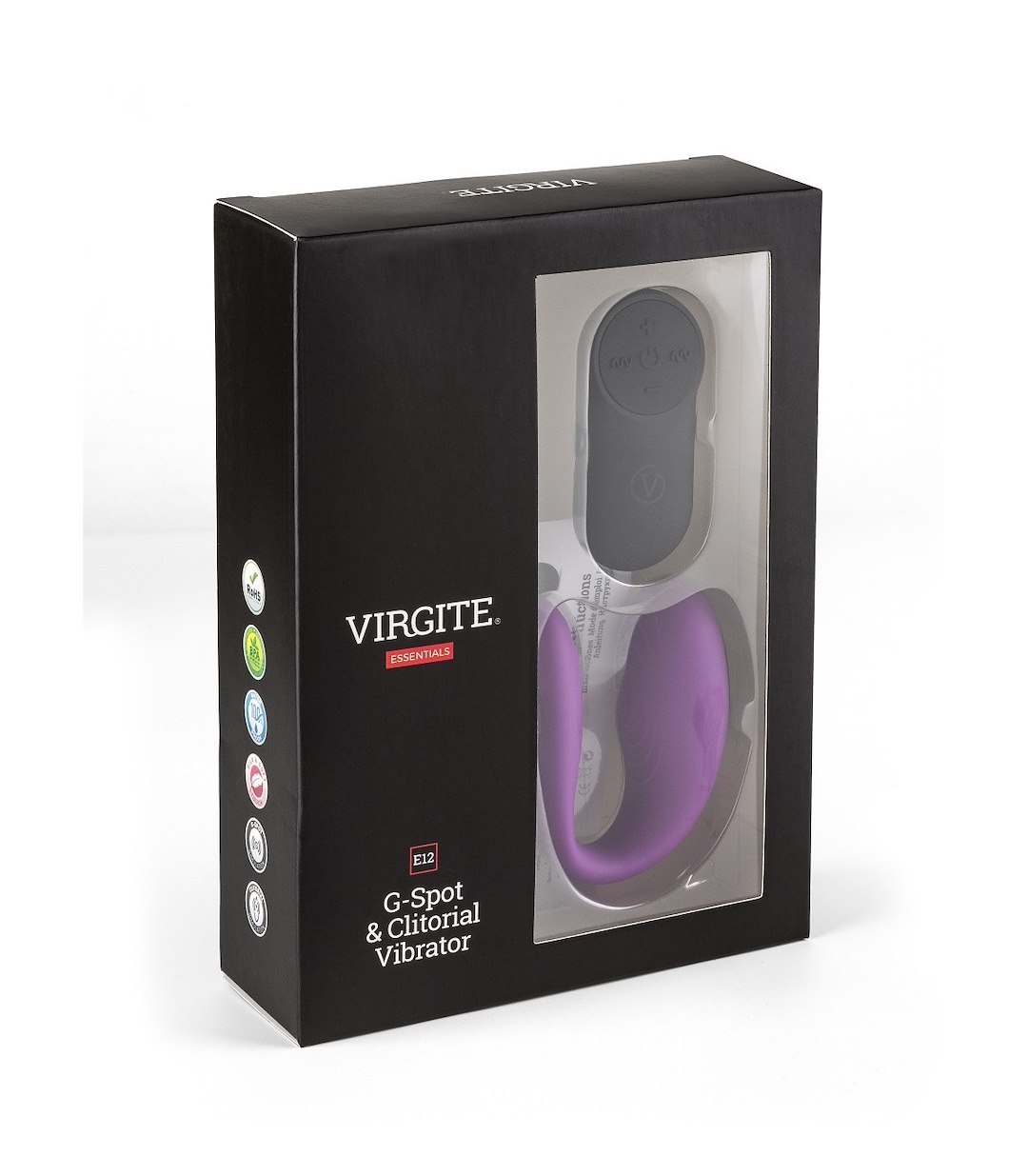 VIRGITE - ESSENTIALS - G-SPOT & CLITORIAL VIBRATOR E12 PURPLE