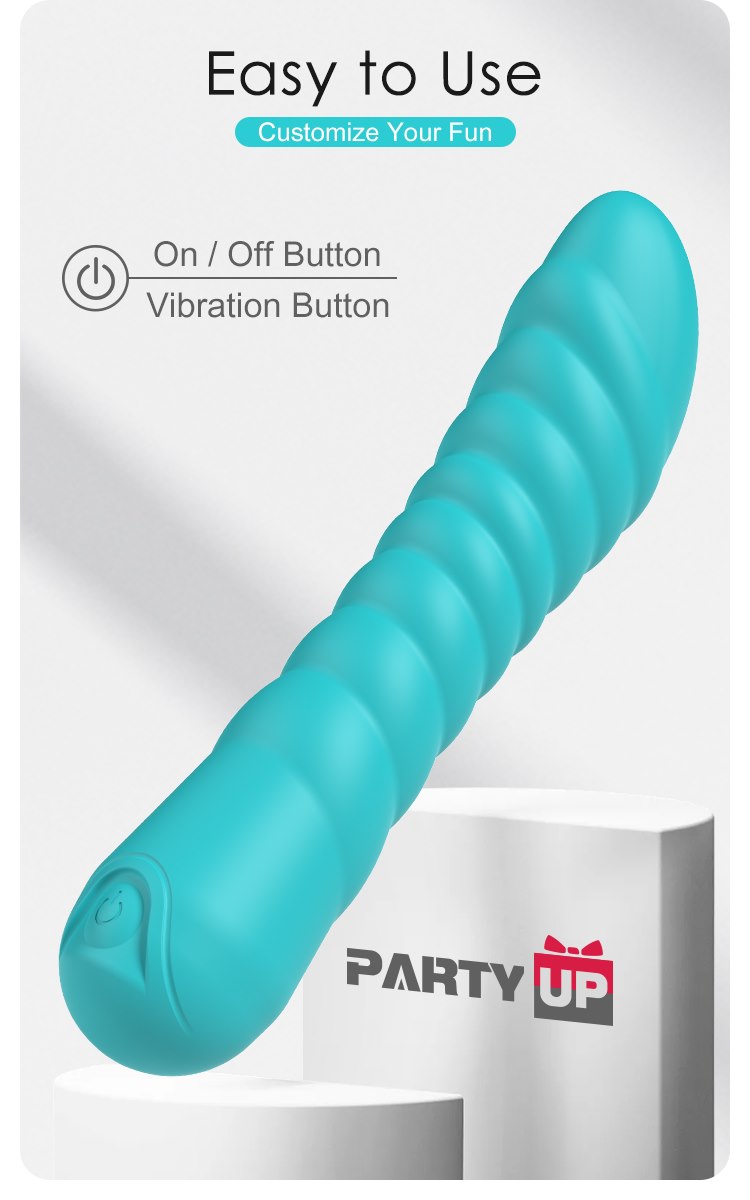 Party Up - Jaylei wibrator klasyczny super soft zielony — zdjęcie 3