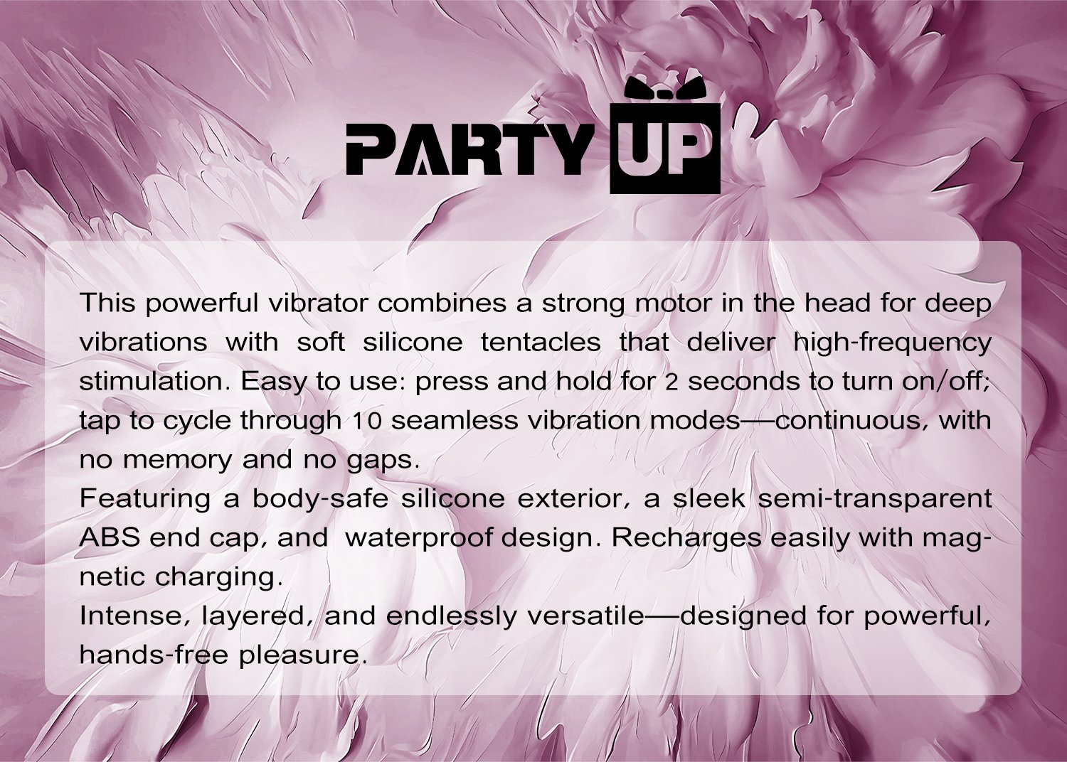 Party Up - Kelly wibrator o 10 funkcjach wibracji — zdjęcie 2