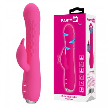 Party Up - Eric wibrator króliczek z rotuj¹c¹ g³ówk¹ i potê¿nymi wibracjami