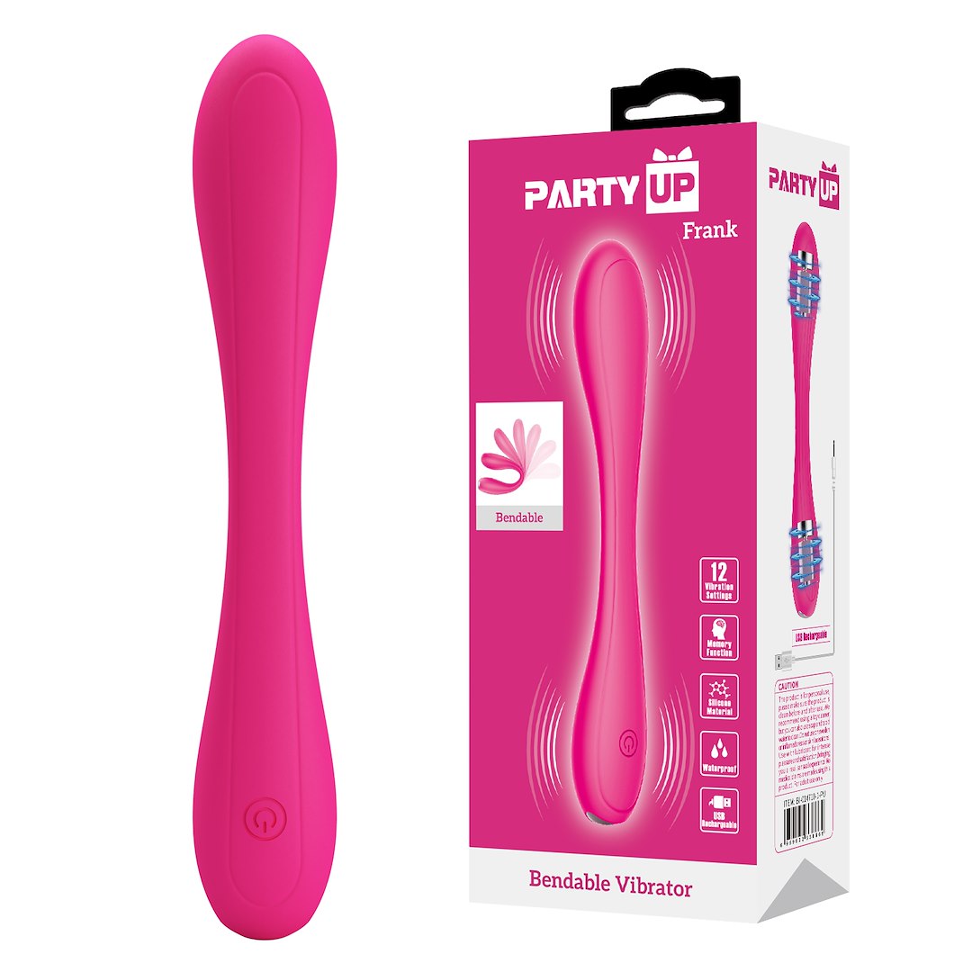 Party Up - Frank Elastyczny wibrator typu C z 12 funkcjami wibracji