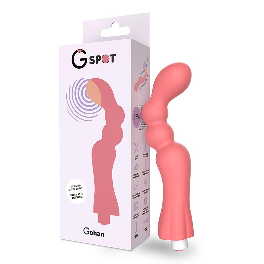 G-SPOT - GOHAH VIBRATOR LIGHT RED — zdjęcie 2