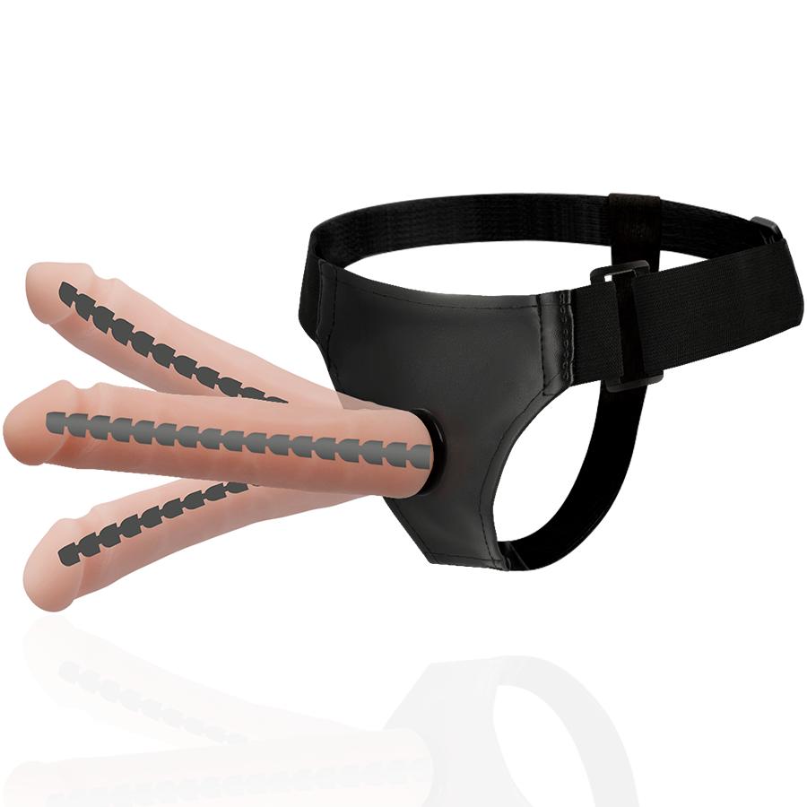 HARNESS ATTRACTION - DERICK ARTICULABLE FLESH 22.5 CM -O- 4.5 CM — zdjęcie 2