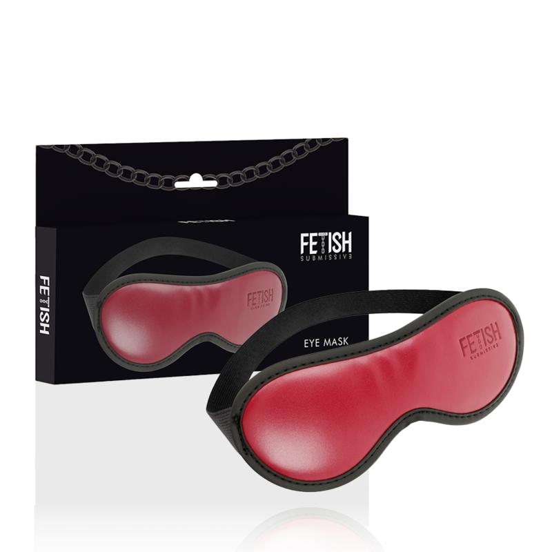 FETISH SUBMISSIVE DARK ROOM - VEGAN LEATHER MASK WITH NEOPRENE LINING — zdjęcie 2