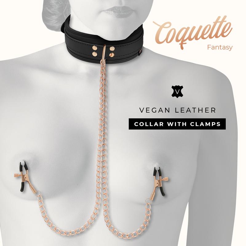COQUETTE CHIC DESIRE - FANTASY NIPPLE CLAMP NECKLACE WITH NEOPRENE LINING — zdjęcie 2