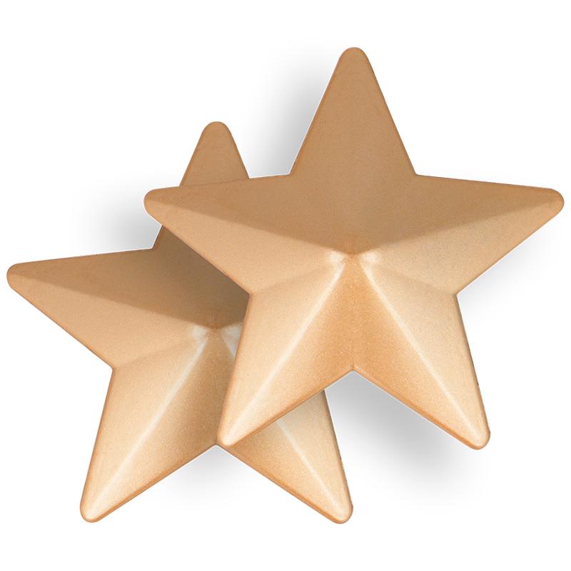 COQUETTE CHIC DESIRE - NIPPLE COVERS GOLDEN STARS — zdjęcie 2
