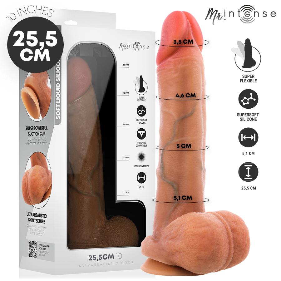 MR. INTENSE DILDOS - MR INTENSE - GARY XL ULTRA-REALISTIC SILICONE COCK WITH TESTICLES 25.5 CM -O- 5.1 CM — zdjęcie 2